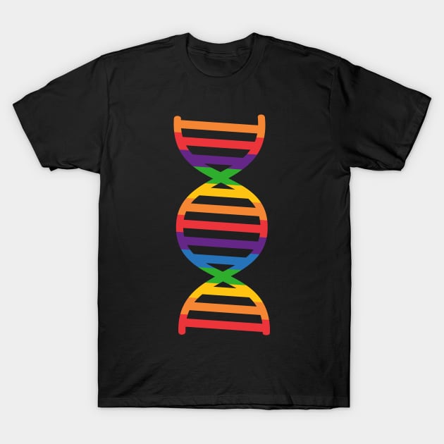Rainbow Flag Genome Candy (Gay Pride) T-Shirt by XOOXOO